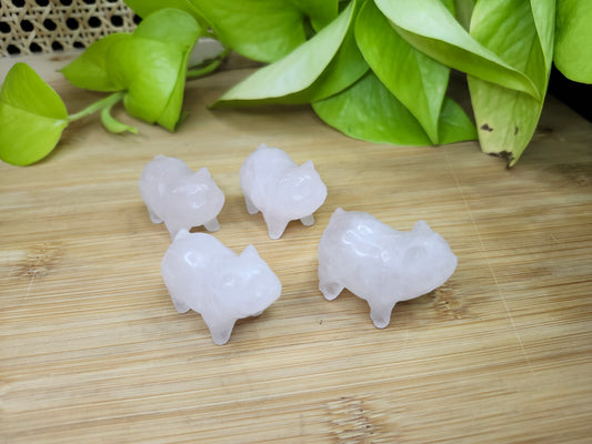 ROSE QUARTZ PIG