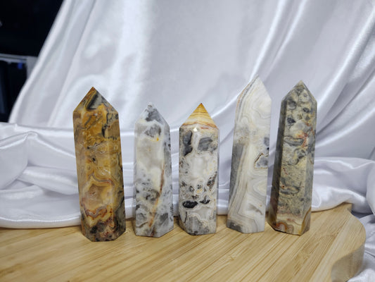 CRAZY LACE AGATE TOWER