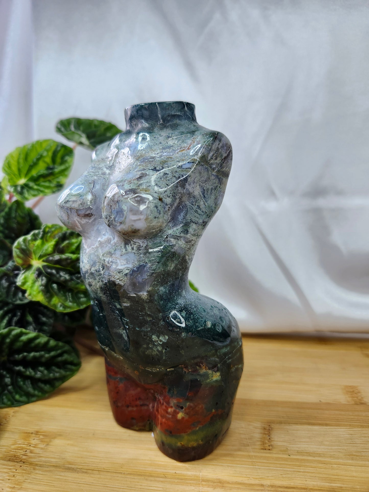 GODDESS MOSS AGATE/OCEAN JASPER