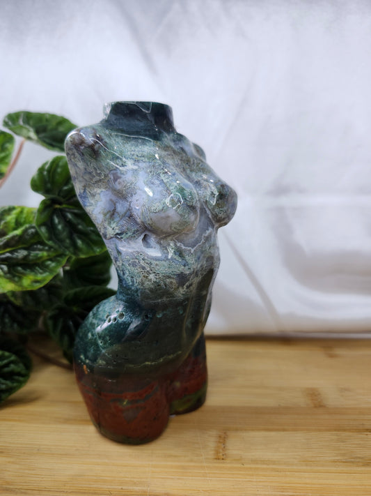 GODDESS MOSS AGATE/OCEAN JASPER