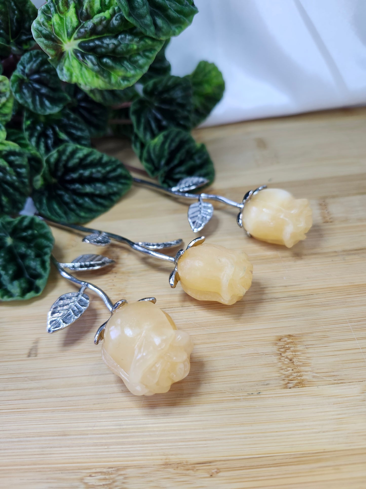 YELLOW CALCITE ROSE