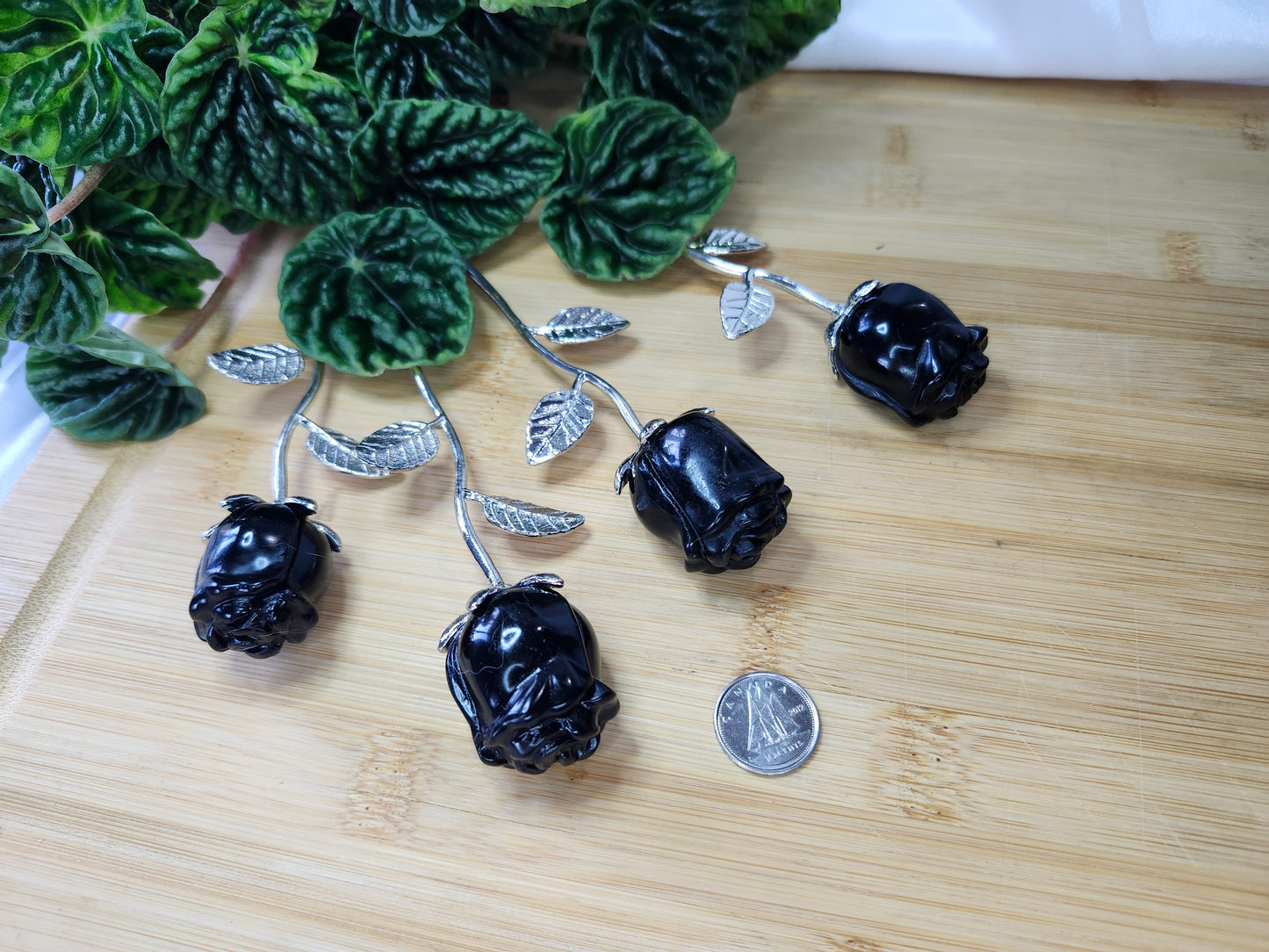 BLACK OBSIDIAN ROSE