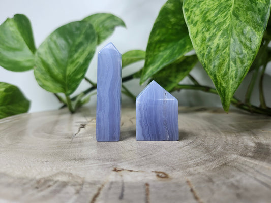 BLUE LACE AGATE TOWER