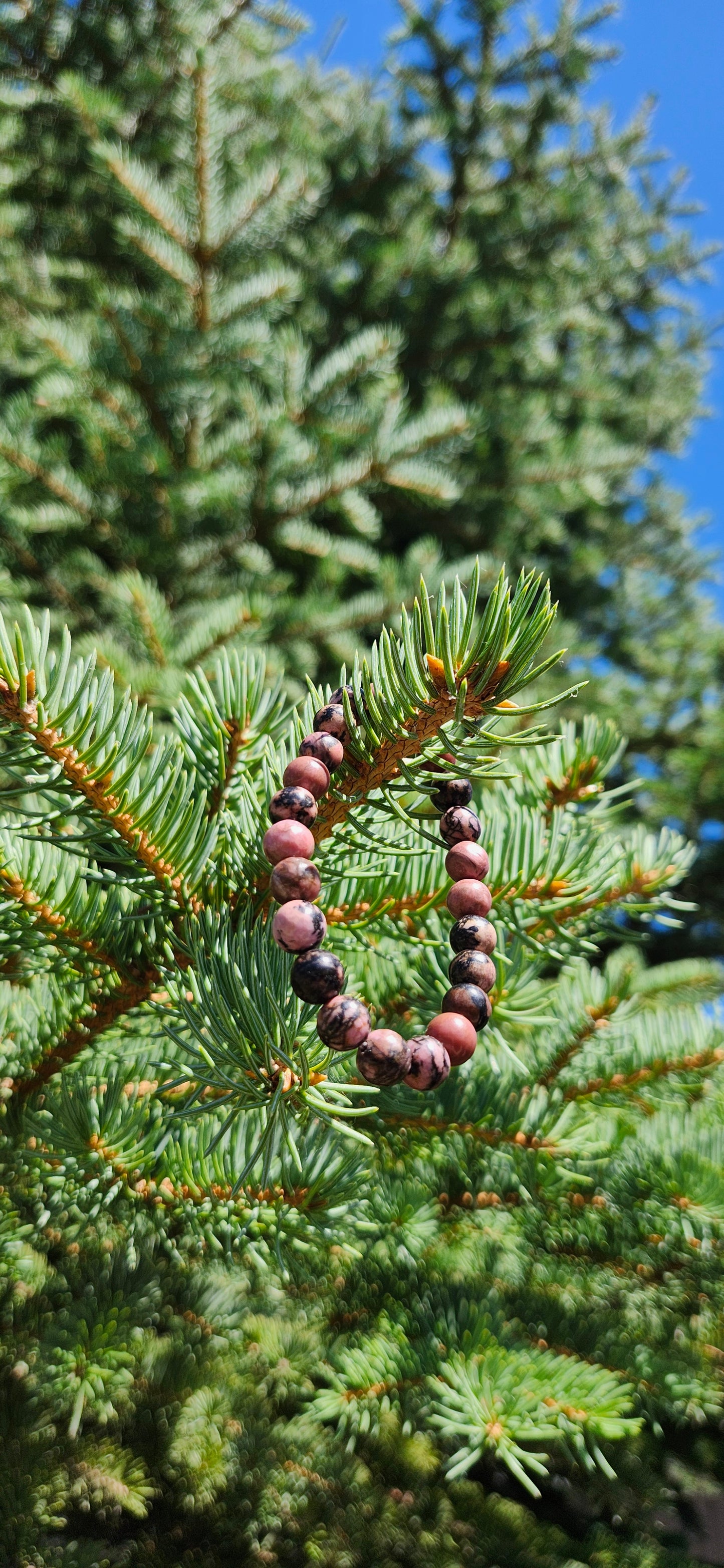 8mm RHODONITE BRACELET