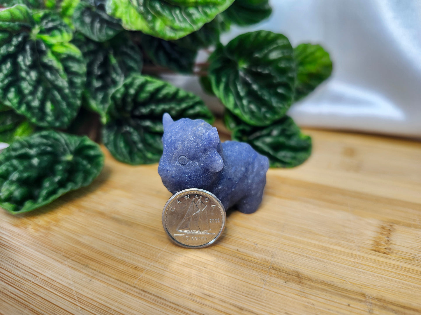 BLUE AVENTURINE HIGHLAND COW