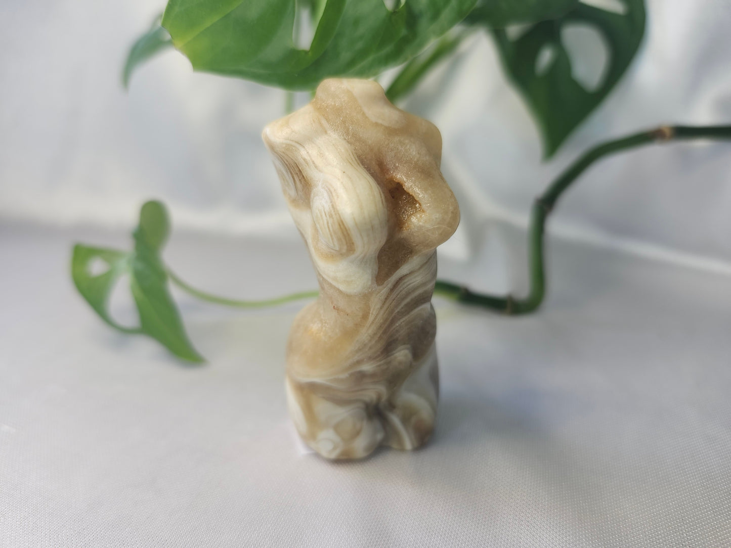 CHOCOLATE CALCITE GODDESS BODY W
