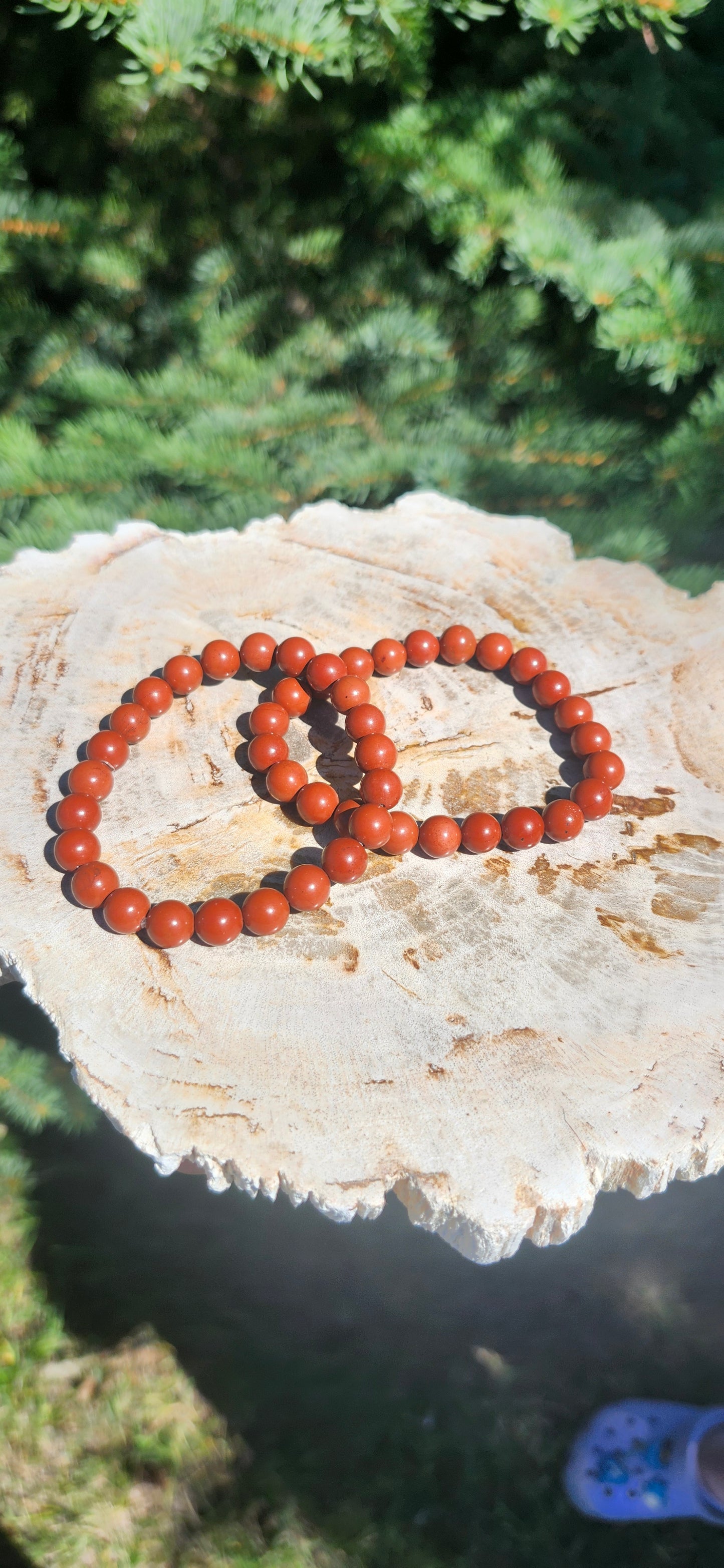 8mm RED JASPER BRACELET