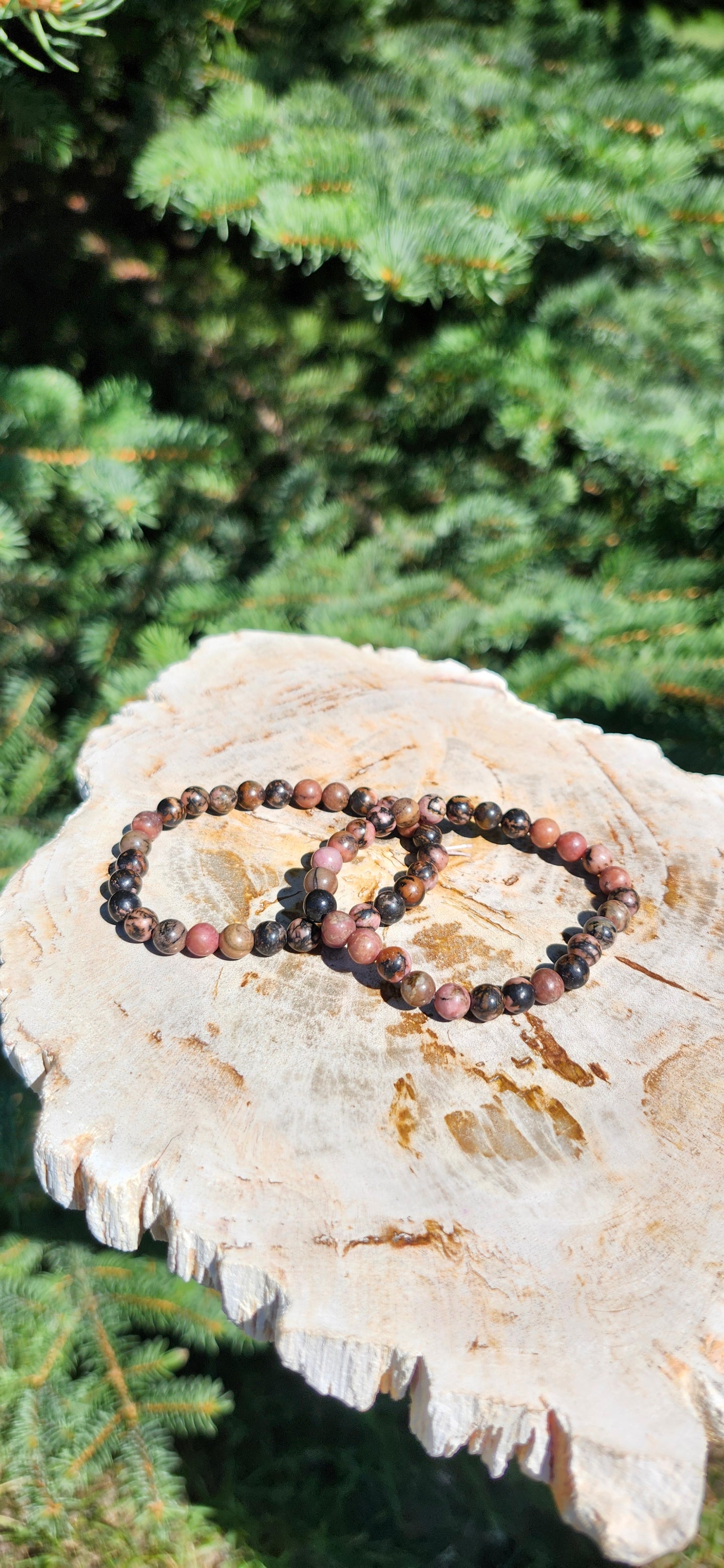 6mm RHODONITE BRACELET