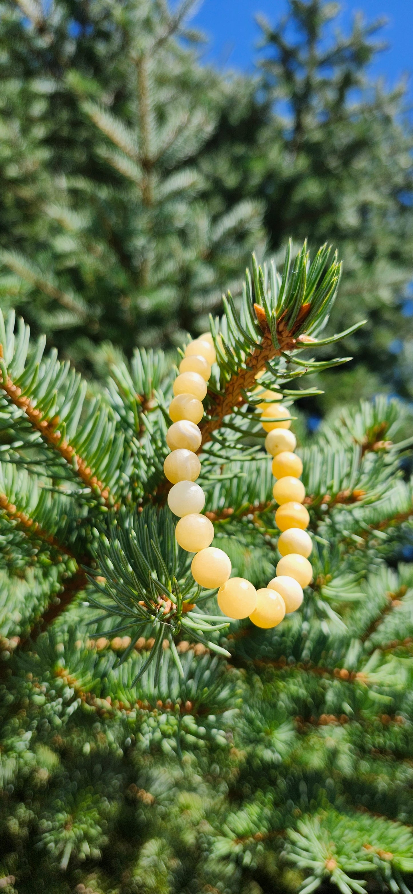 8mm ORANGE CALCITE BRACELET