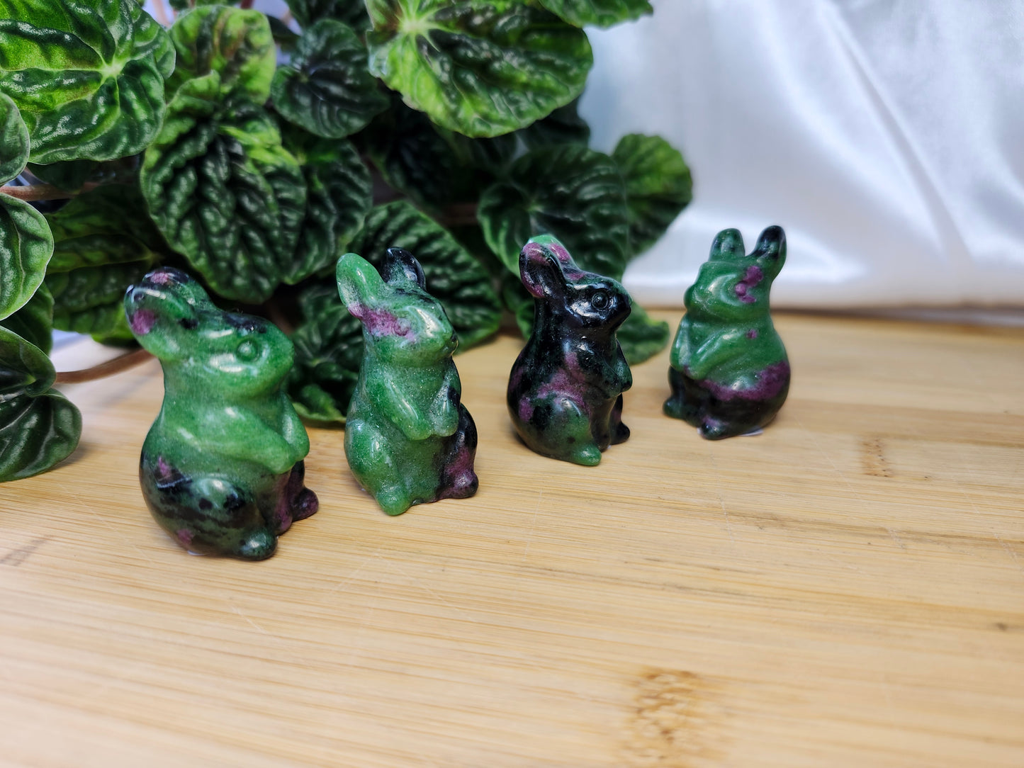 RUBY ZOISITE BUNNY