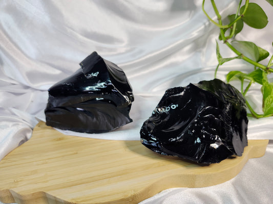 BLACK OBSIDIAN ROUGH STONE
