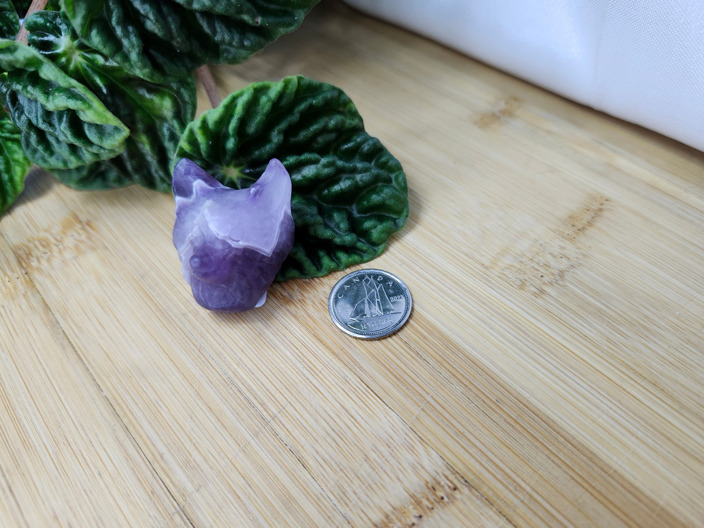 AMETHYST WOLF HEAD
