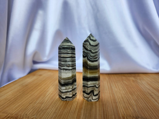 BLACK PHANTOM CALCITE TOWER