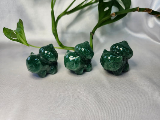 GREEN AVENTURINE BULBASAUR MED.