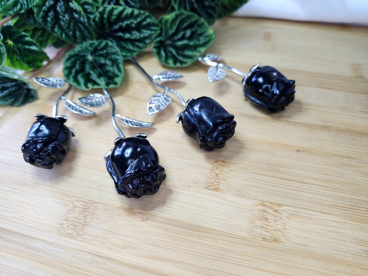 BLACK OBSIDIAN ROSE
