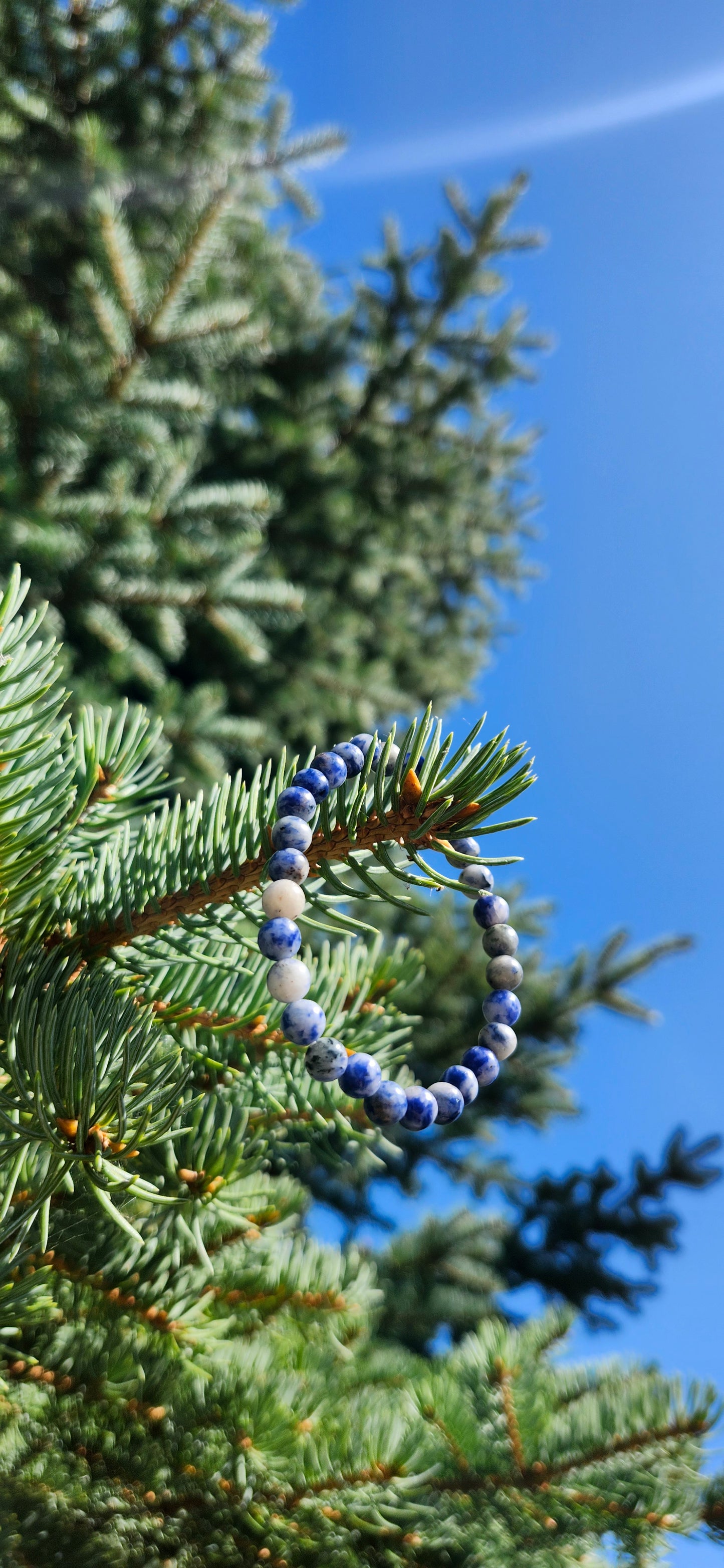 6mm BLUE SPOT JASPER BRACELET