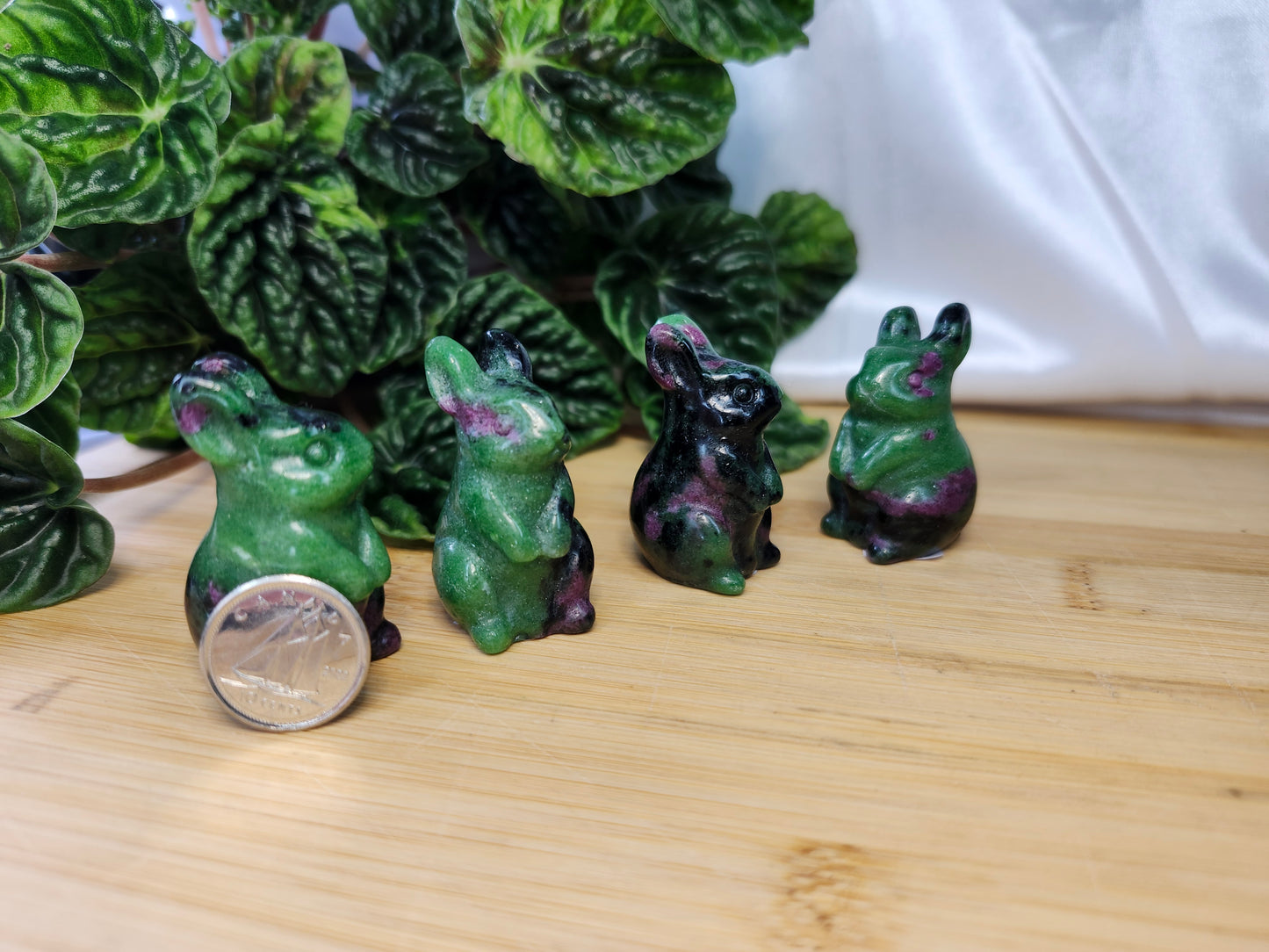 RUBY ZOISITE BUNNY