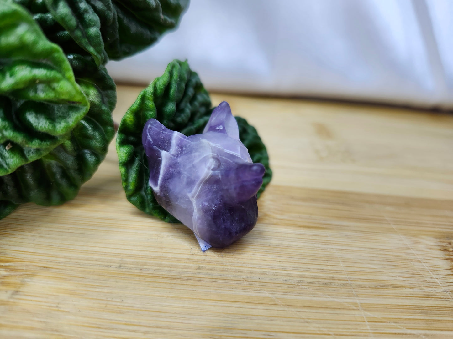 AMETHYST WOLF HEAD
