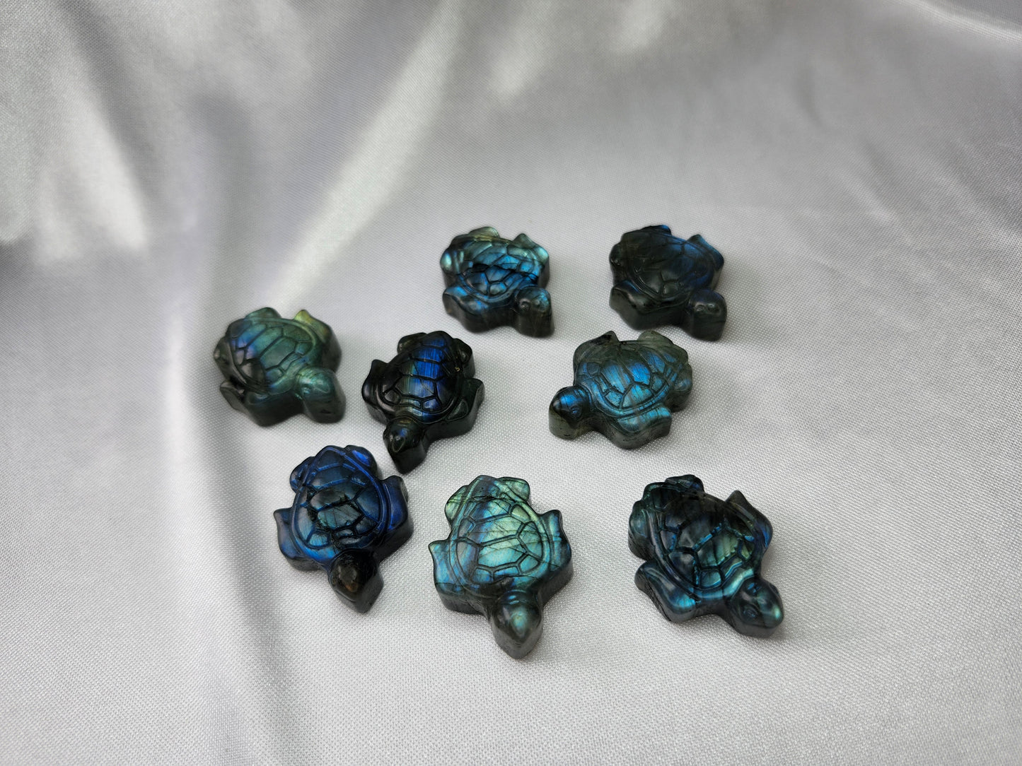 LABRADORITE TURTLE "FLASHY"