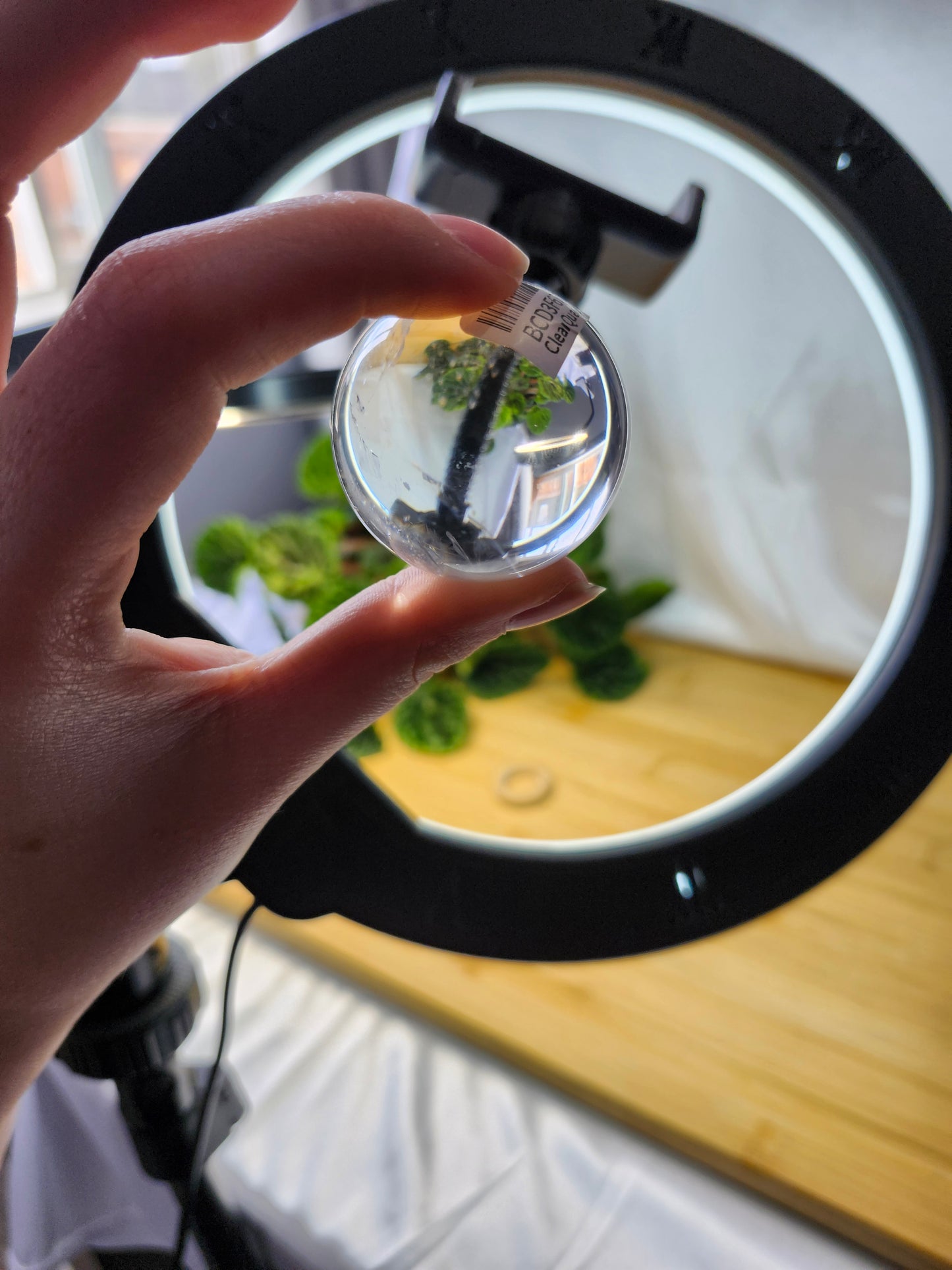CLEAR QUARTZ SPHERE