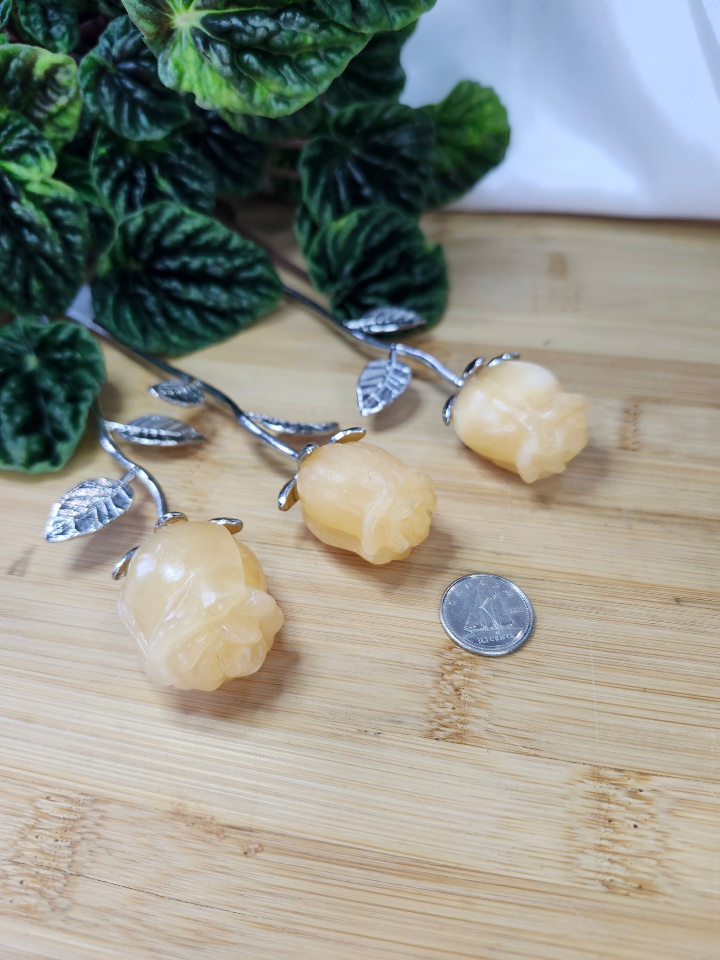 YELLOW CALCITE ROSE