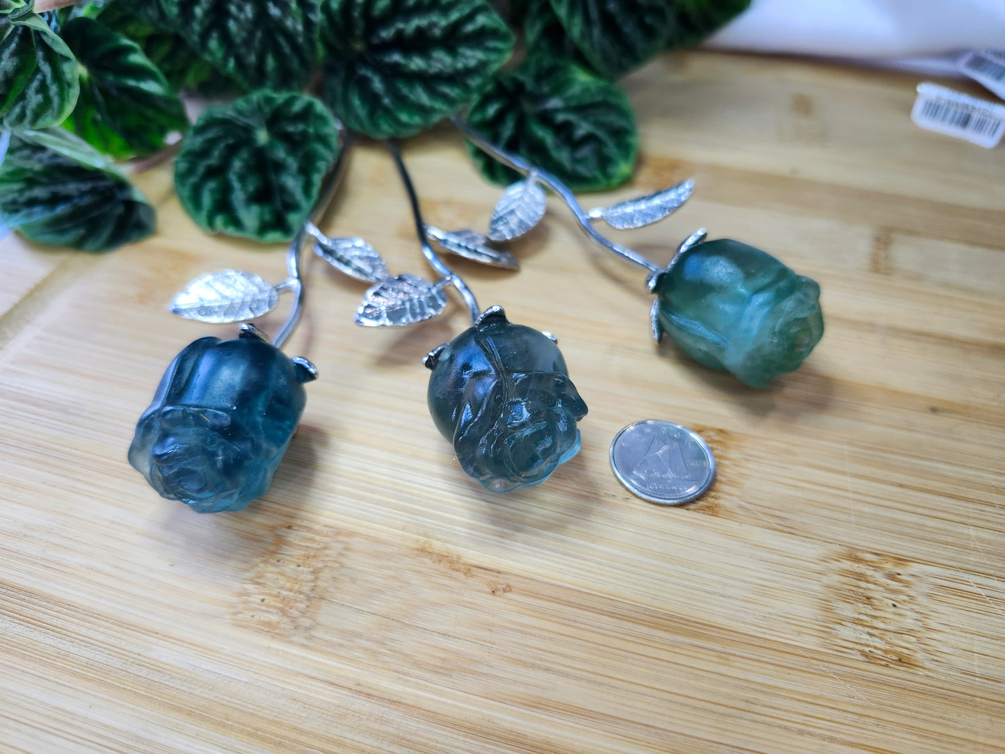 GREEN FLUORITE ROSE