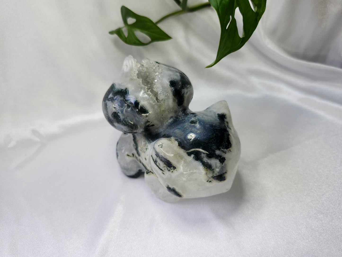 MOSS AGATE XL BULBASAUR (A)