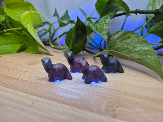 RUBY IN BLUE KYANITE DINOSAUR