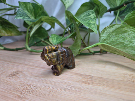 TIGERS EYE ELEPHANT