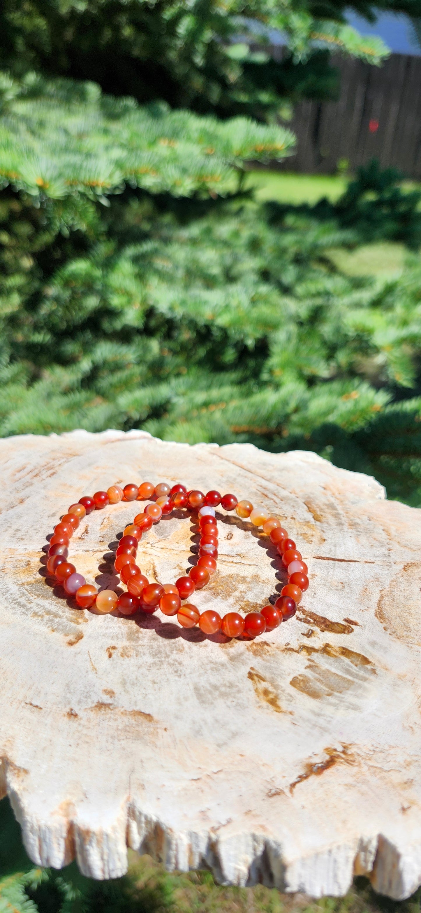 6mm CARNELIAN BRACELET