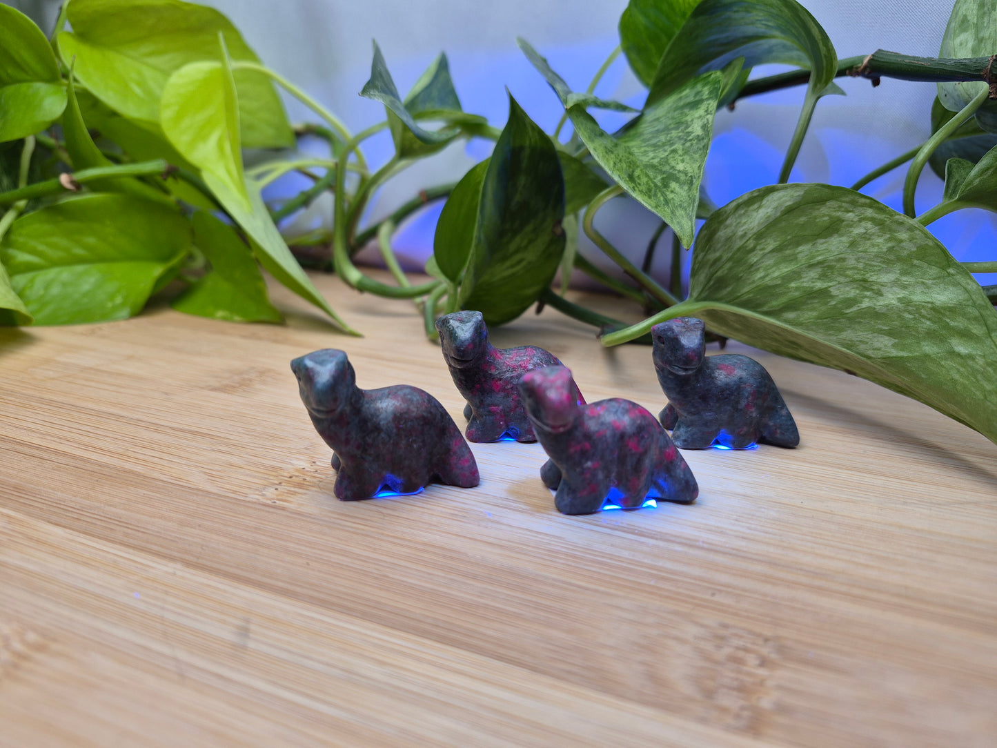 RUBY IN BLUE KYANITE DINOSAUR