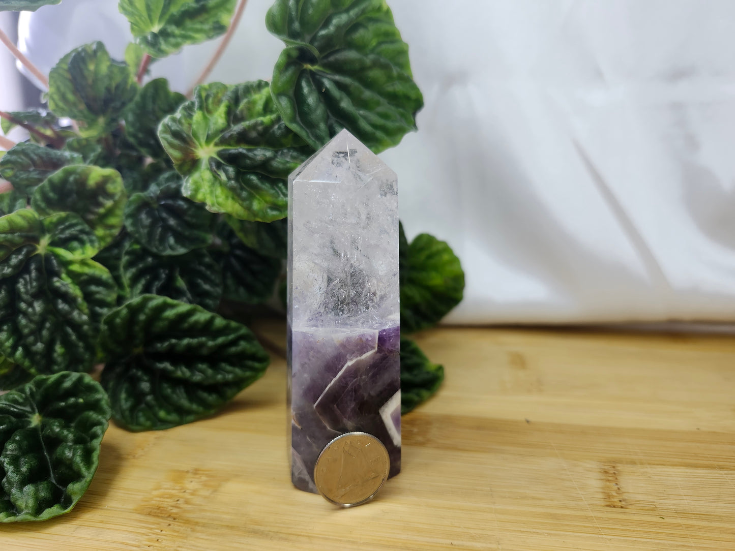 AMETHYST & CLEAR QUARTZ TOWER