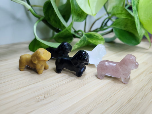 MIXED CRYSTAL WEINER DOG