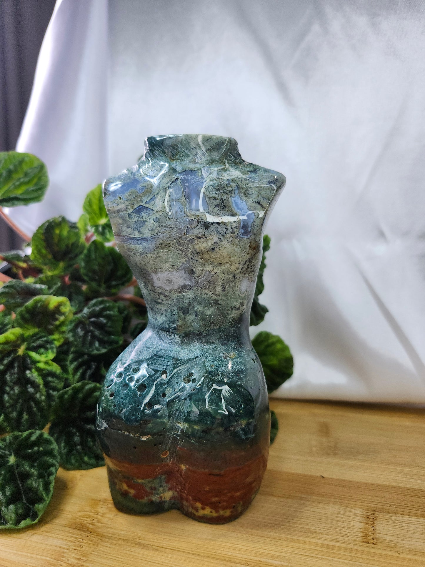 GODDESS MOSS AGATE/OCEAN JASPER