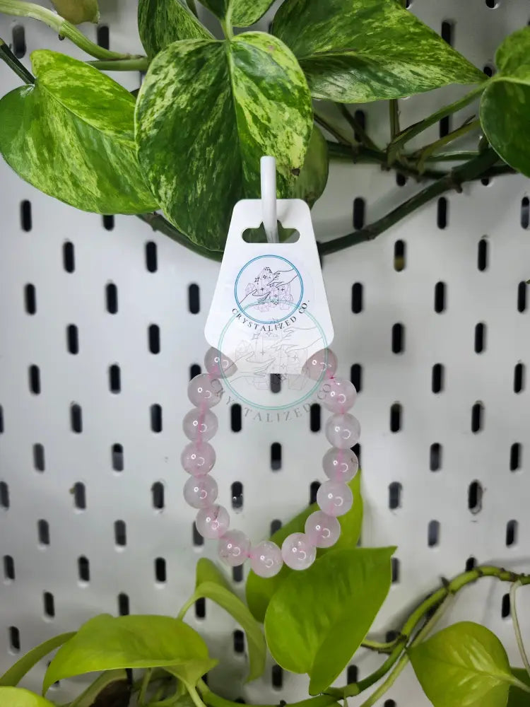 12mm ROSE QUARTZ BRACELET