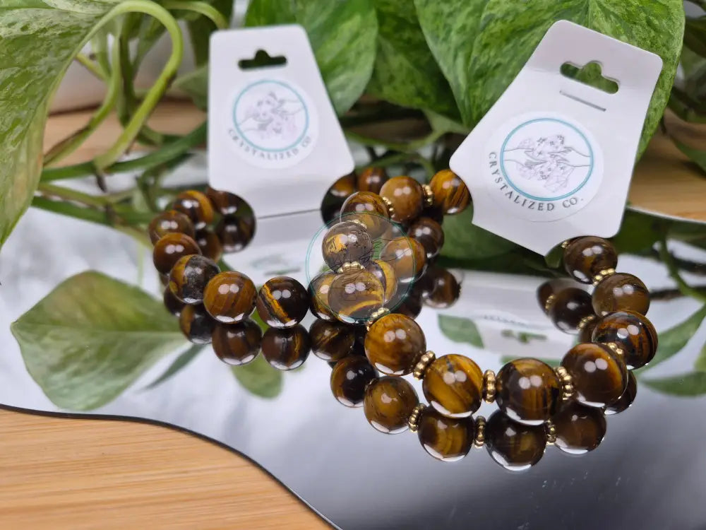 12MM TIGERS EYE BRACELET