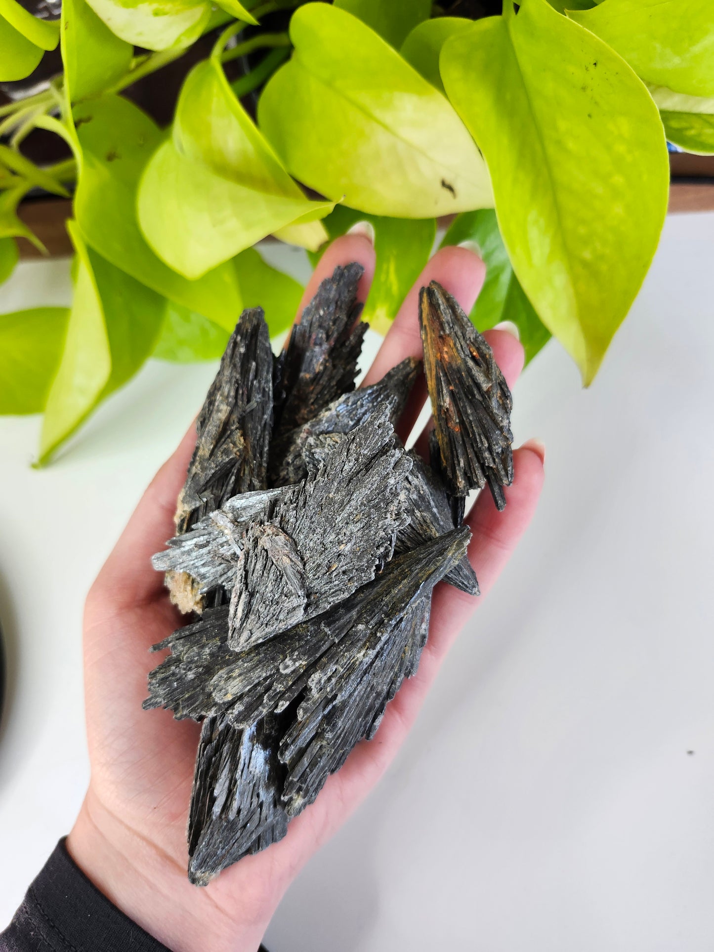 BLACK KYANITE ROUGH STONE