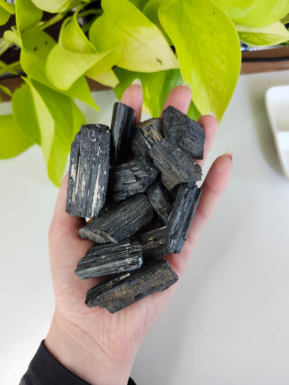 BLACK TOURMALINE ROUGH STONE