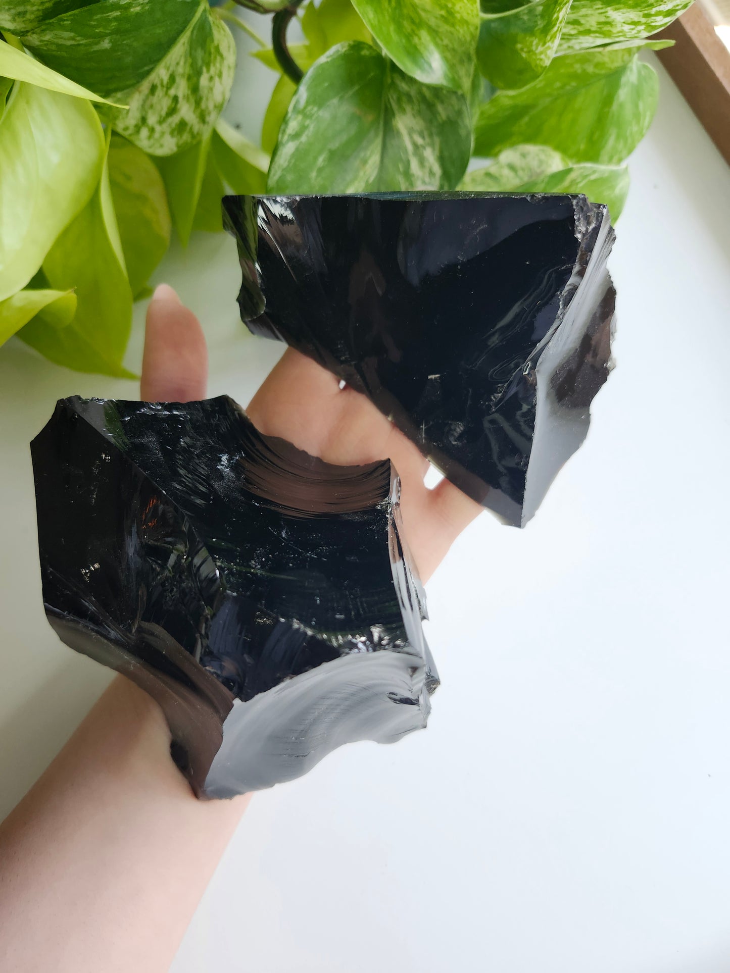 LARGE BLACK OBSIDIAN