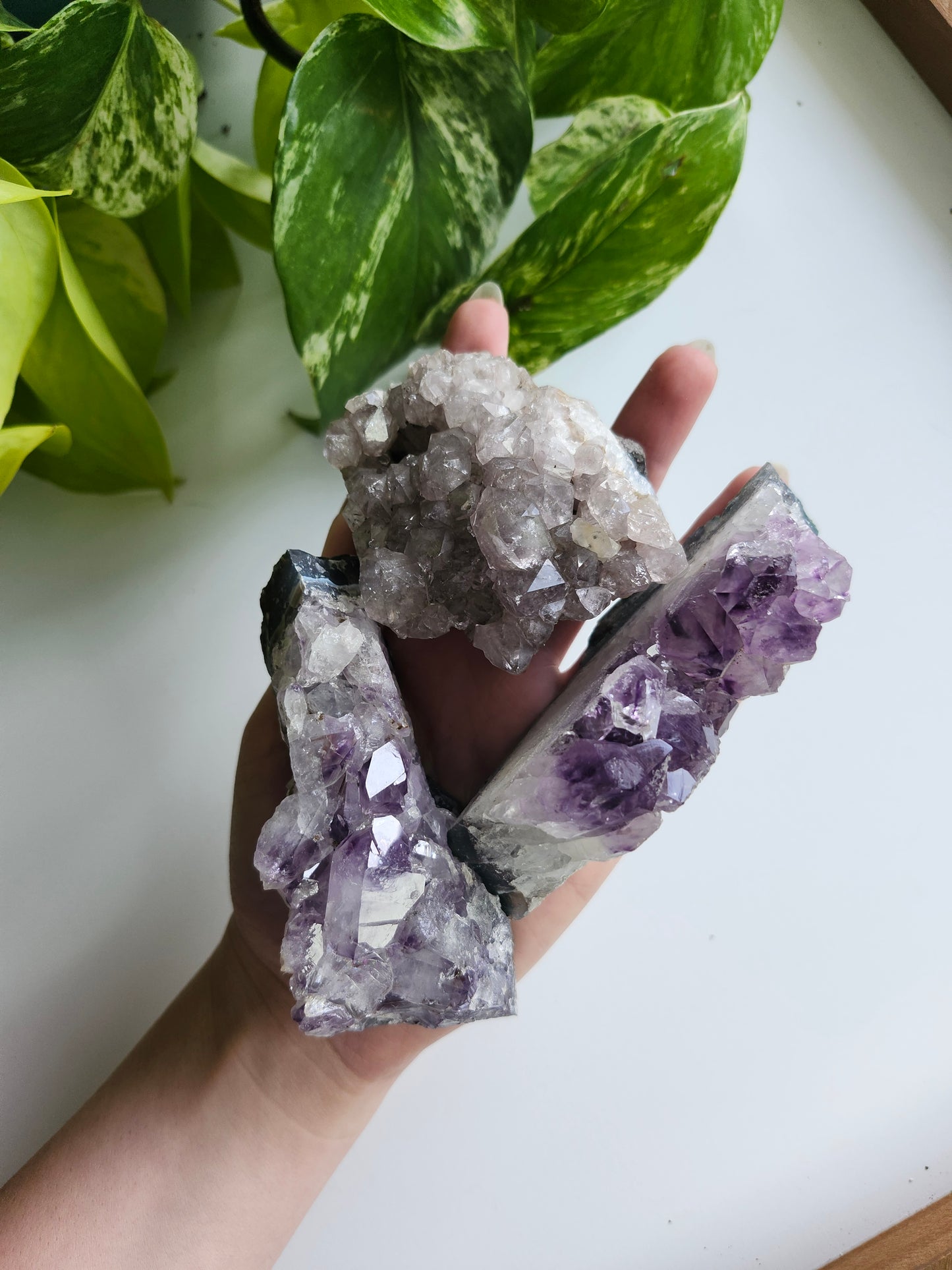 METEORITIC CANADIAN AMETHYST CLUSTER