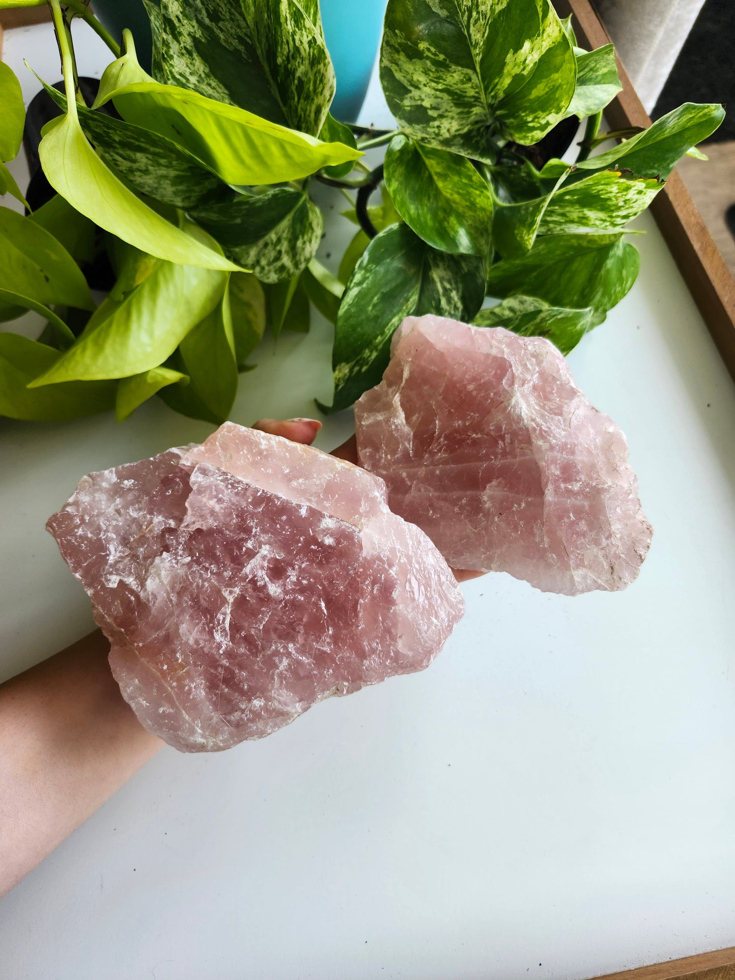 LARGE ROSE QUARTZ