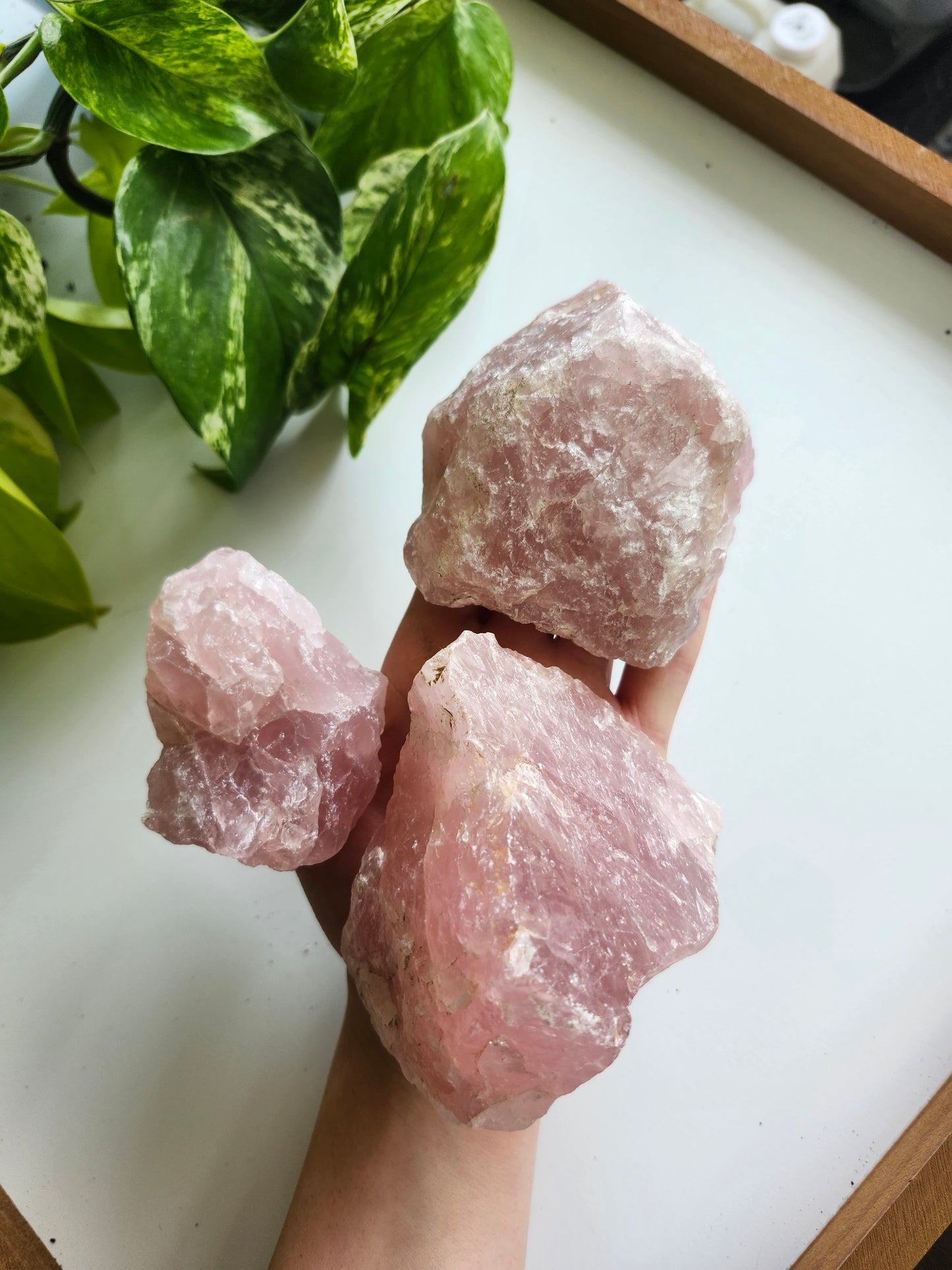 LARGE ROSE QUARTZ