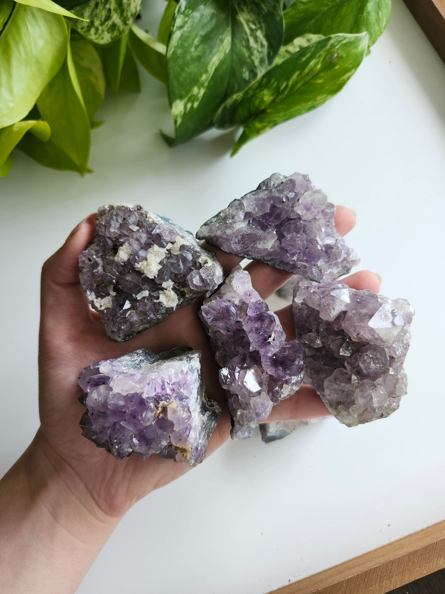 METEORITIC CANADIAN AMETHYST CLUSTER