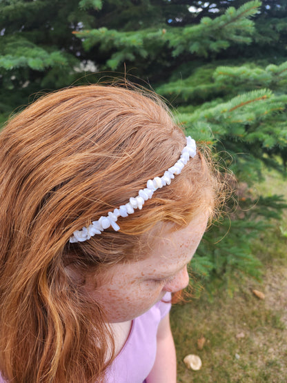 BLUE LACE AGATE HEADBAND