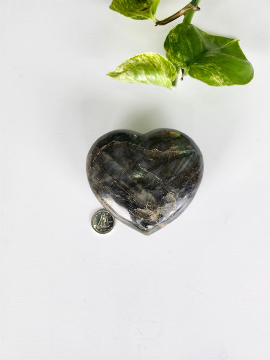 LABRADORITE HEART