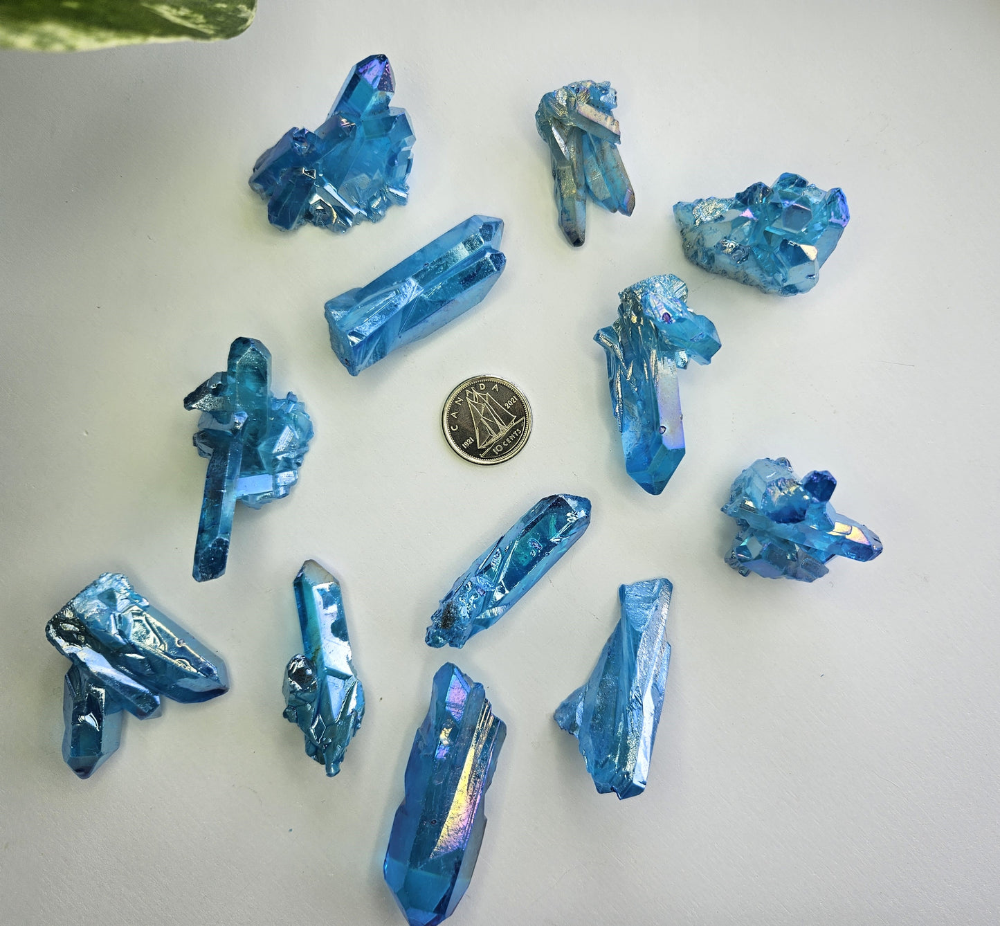 BLUE AURA QUARTZ CLUSTER