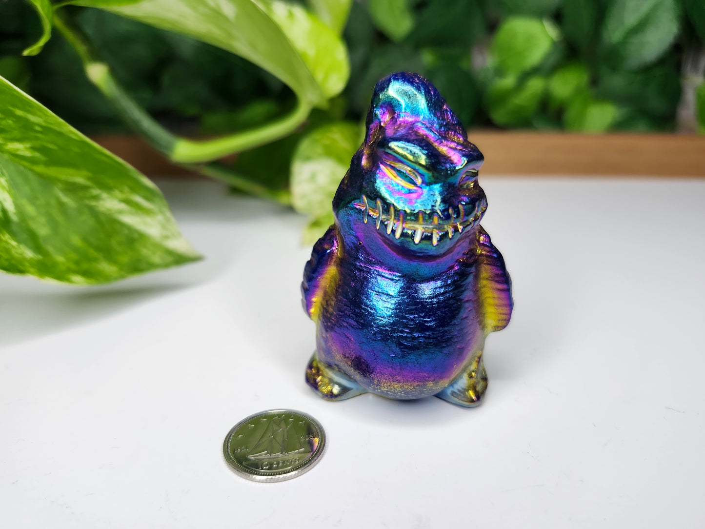 OOGIE BOOGIE AURA COATED OBSIDIAN