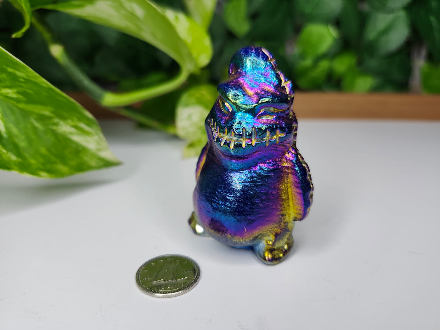 OOGIE BOOGIE AURA COATED OBSIDIAN