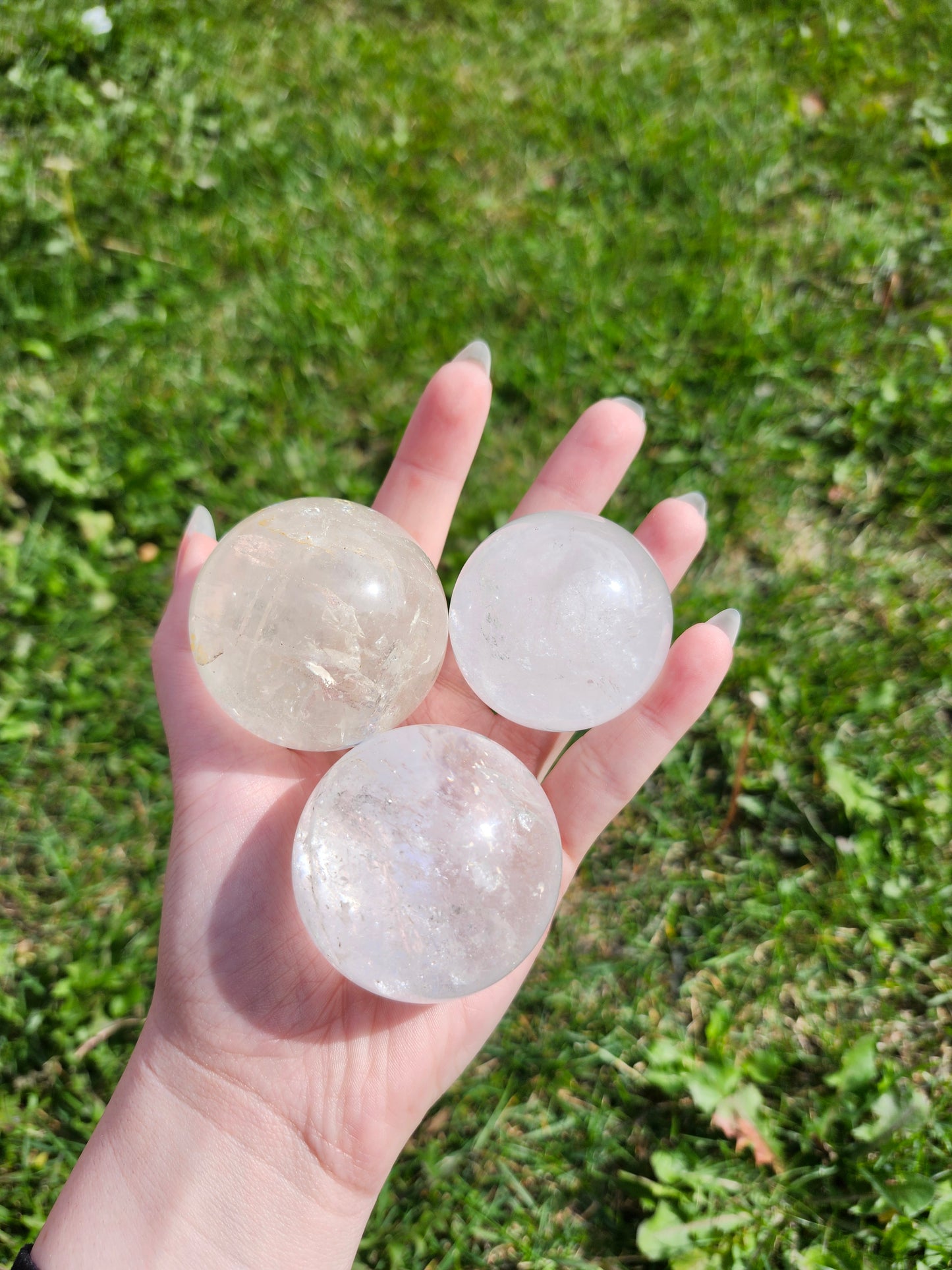 CLEAR QUARTZ SPHERE