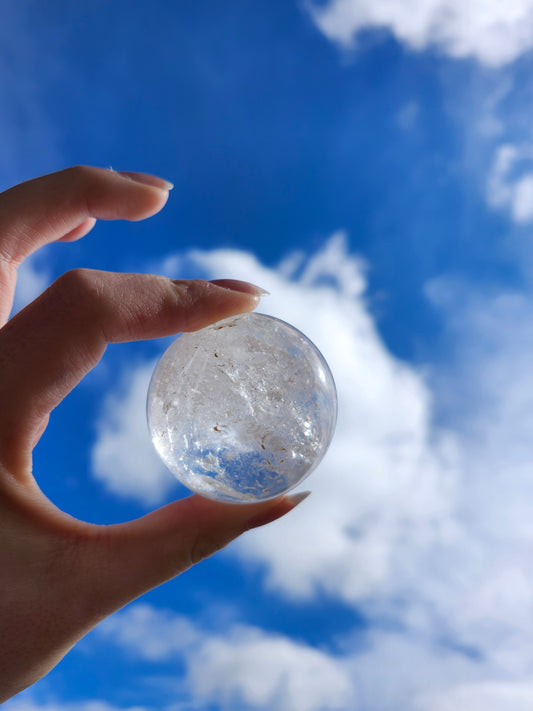 CLEAR QUARTZ SPHERE